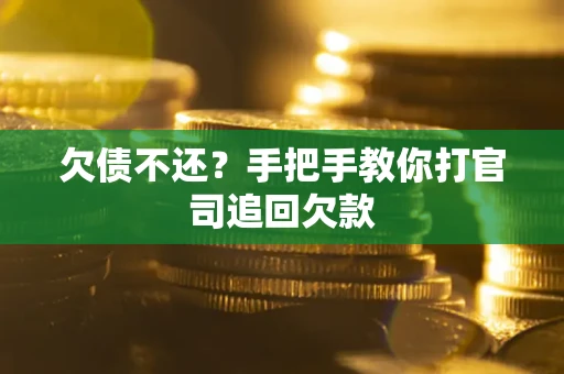 武汉欠债不还？手把手教你打官司追回欠款