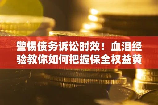 武汉警惕债务诉讼时效！血泪经验教你如何把握保全权益黄金期