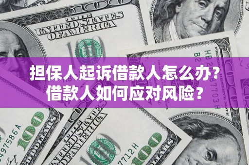 武汉担保人起诉借款人怎么办？借款人如何应对风险？