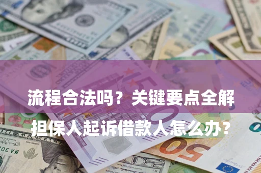 武汉

担保人起诉借款人怎么办？流程合法吗？关键要点全解析