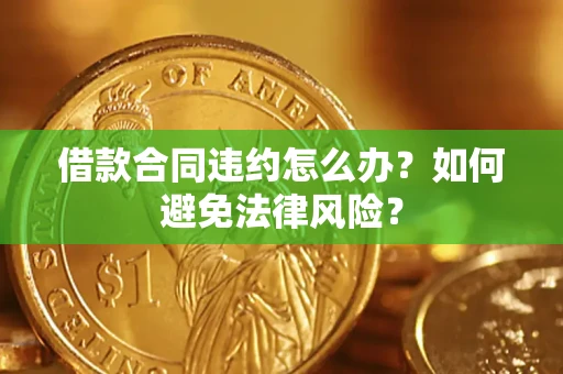 武汉借款合同违约怎么办？如何避免法律风险？