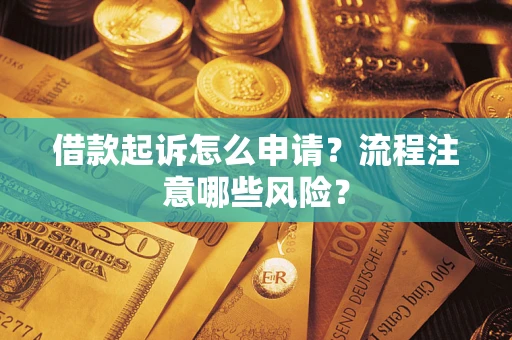 武汉借款起诉怎么申请？流程注意哪些风险？