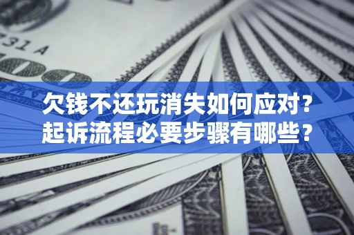 武汉欠钱不还玩消失如何应对？起诉流程必要步骤有哪些？