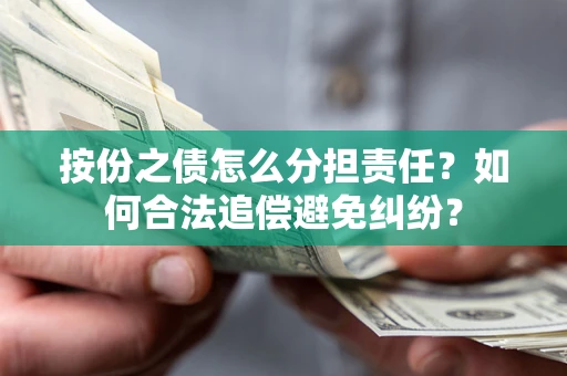 武汉按份之债怎么分担责任？如何合法追偿避免纠纷？